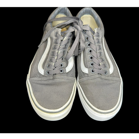 Vans Old Skool Shoe Gray | Mens Size 7 | Womens Size 8.5 - Picture 1 of 8